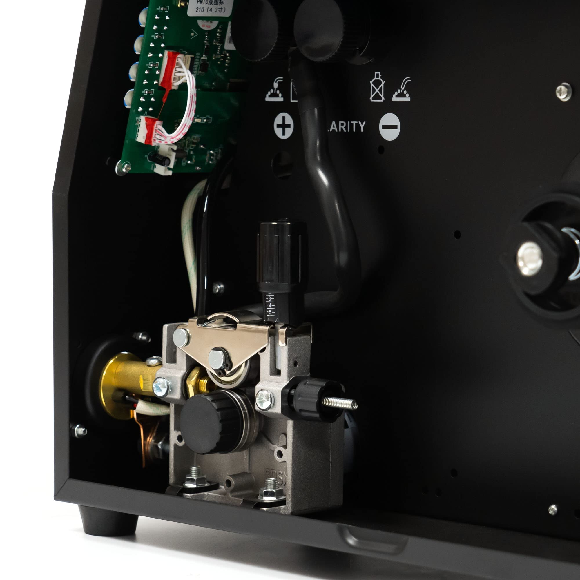 IPOTOOLS MIG-210DP 6 w 1 MIG MAG spawarka – spawarka gazowa z funkcją synergicznego impulsu 210 A / spawarka do drutu wypełniającego i elektrodami / E-Hand/IGBT / 230 V / 7 lat gwarancji