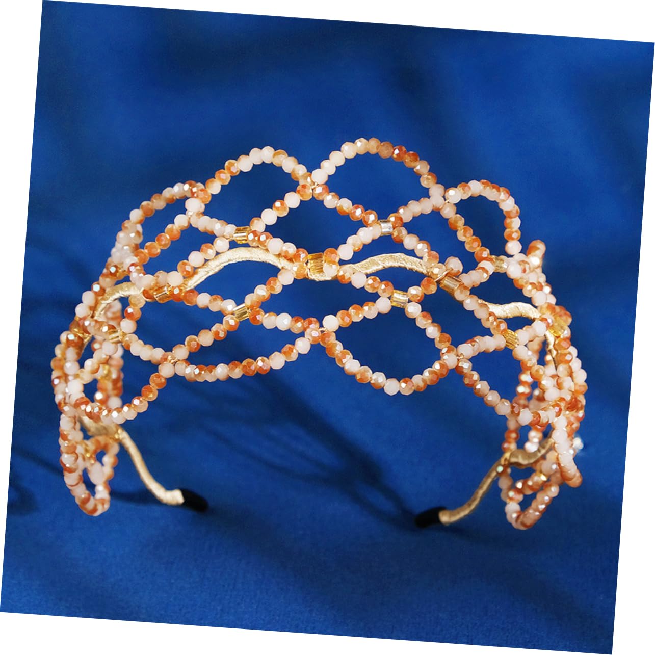 FRCOLOR 3 Uds Diadema De Cristal Tocado De Mujer Tiara Para Niñas Banda Para El Cabello De Perlas Diademas Para Mujeres Gemas Para El Cabello Para Mujeres Diademas Para Damas Joyas Para