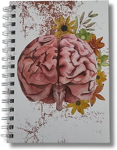 Cuaderno A5 (5,83 x 8,27) forrado, espiral de doble alambre, diario de tapa dura - Edición médica - Para enfermeras, médicos y trabajadores de la