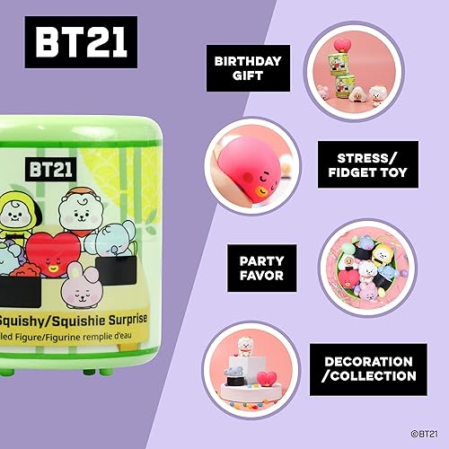 Miniatura 3 de Hamee LINE Friends BT21 Lindo relleno de agua (Serie 2  Sushi) Caja Mini Fidget Stuffers Baby Birthday Gift Bag Baby Recuerdos de fiesta, relleno de