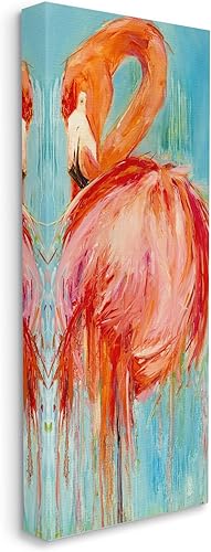 Miniatura 2 de Stupell Industries Lienzo de pintura de flamenco abstracto en negrita, diseño de Kathleen Broaderick