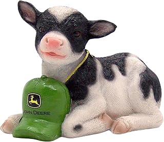 John Deere 6in Polyresin Calf Savings Bank 6988