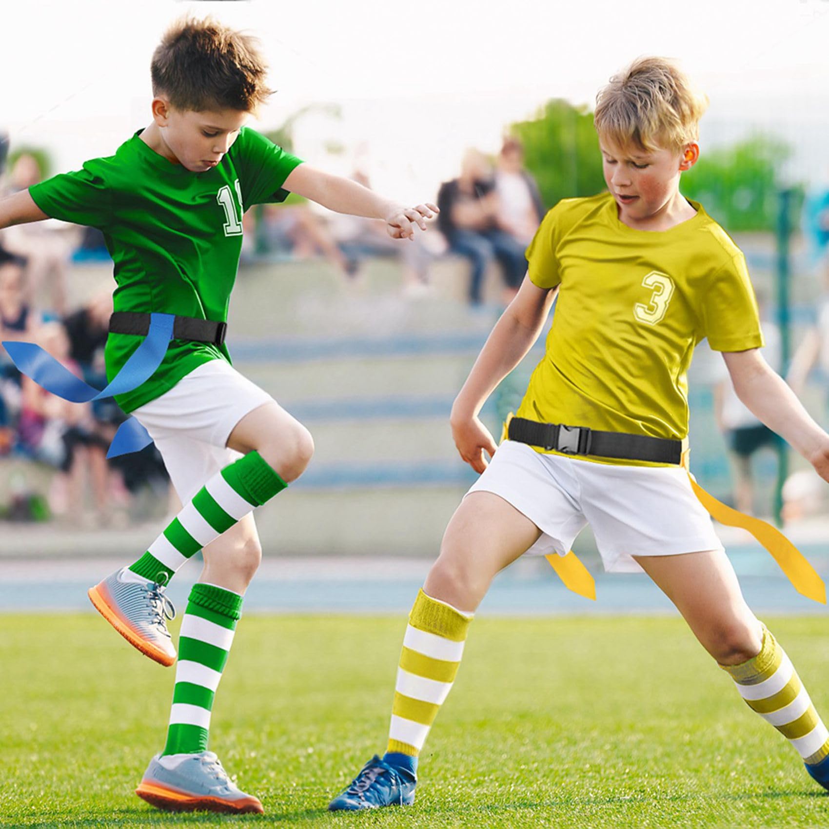 Ceintures de Flag Football, Ensemble de Flag Football Réglable pour 28 Joueurs pour la Compétition D'Entraînement Sportif
