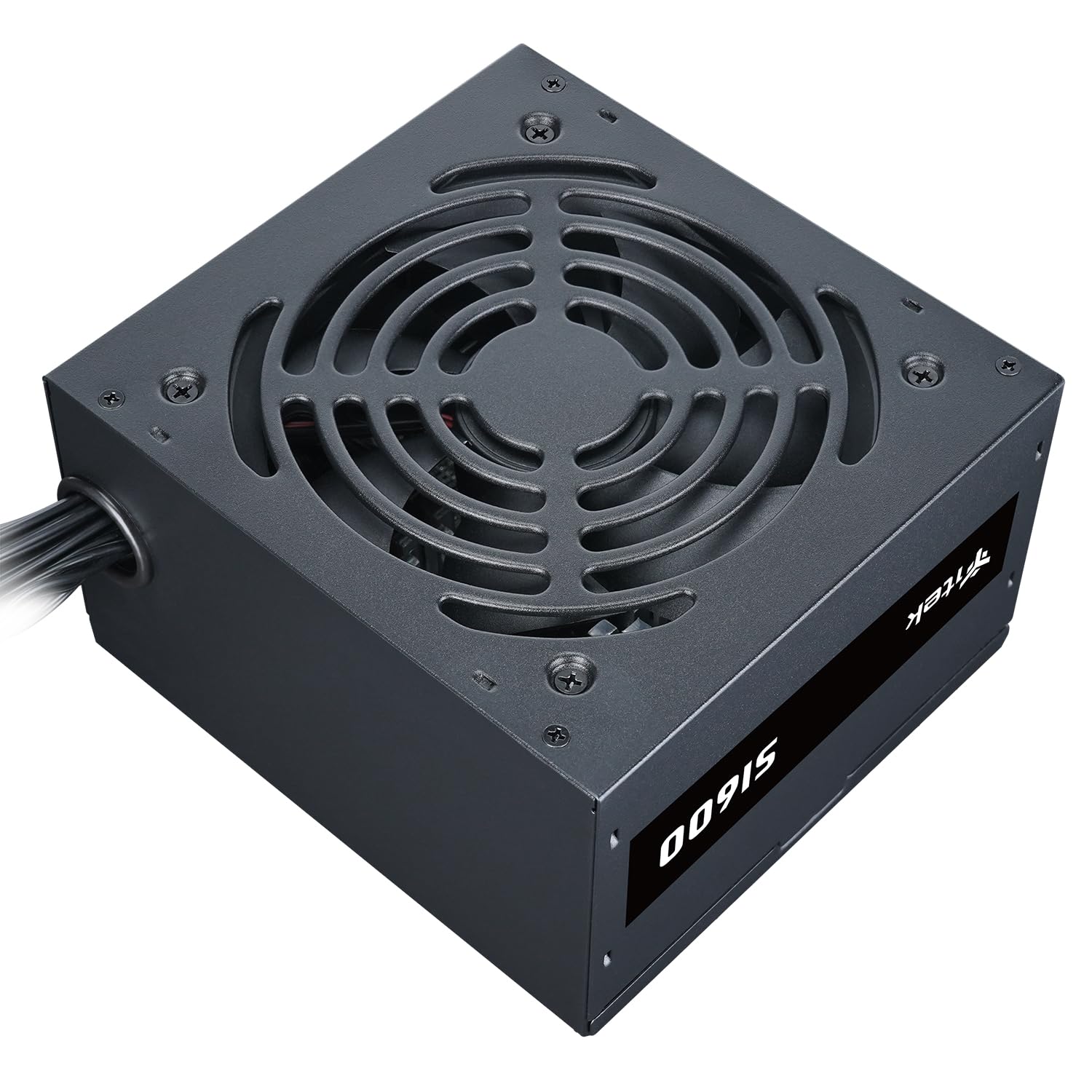 Itek Fuente de alimentación SI600 – 600 W – eficiencia 80+ – PFC Activo – Ventilador silencioso de 12 cm