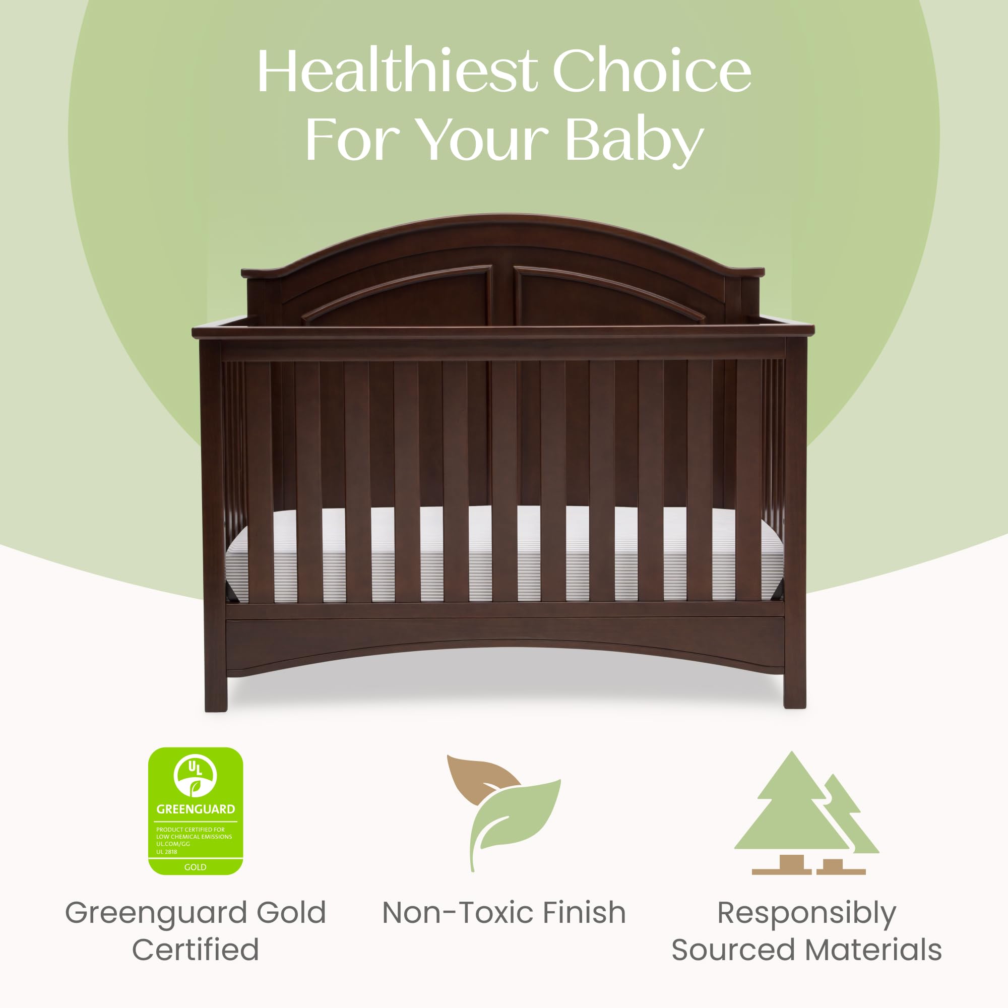 Amazon.com: Delta Children Perry 6-in-1 Convertible Crib