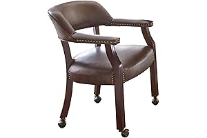 Steve Silver Company Tournament Casters Captains Chair - Improved Version of Classic...