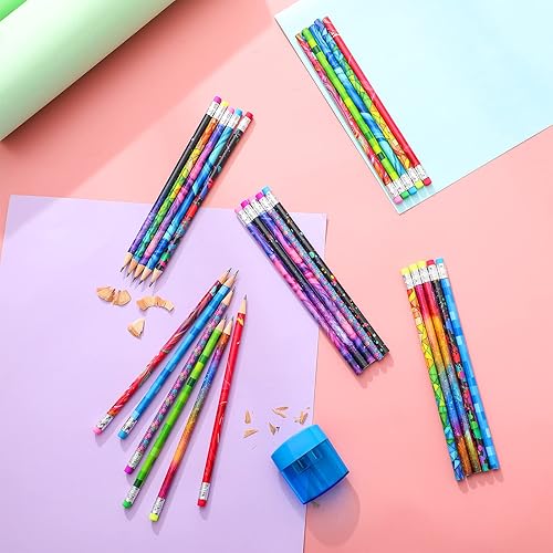 Miniatura 6 de Lápices de madera con surtido de borradores coloridos para niños divertidos lápices surtidos novedosos lápices para niños suministros escolares