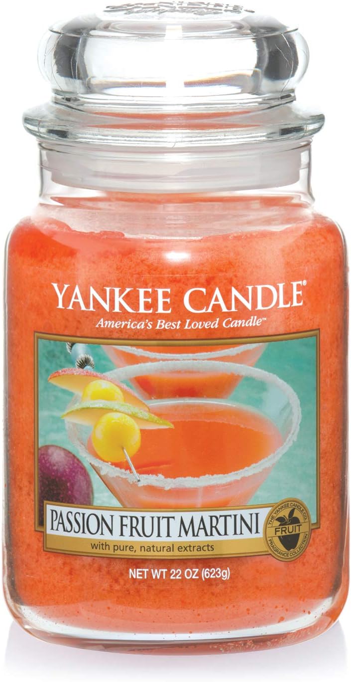 Yankee Candle Scented Candle Passion Fruit Martini Large Jar Candle Burn Time Up to 150