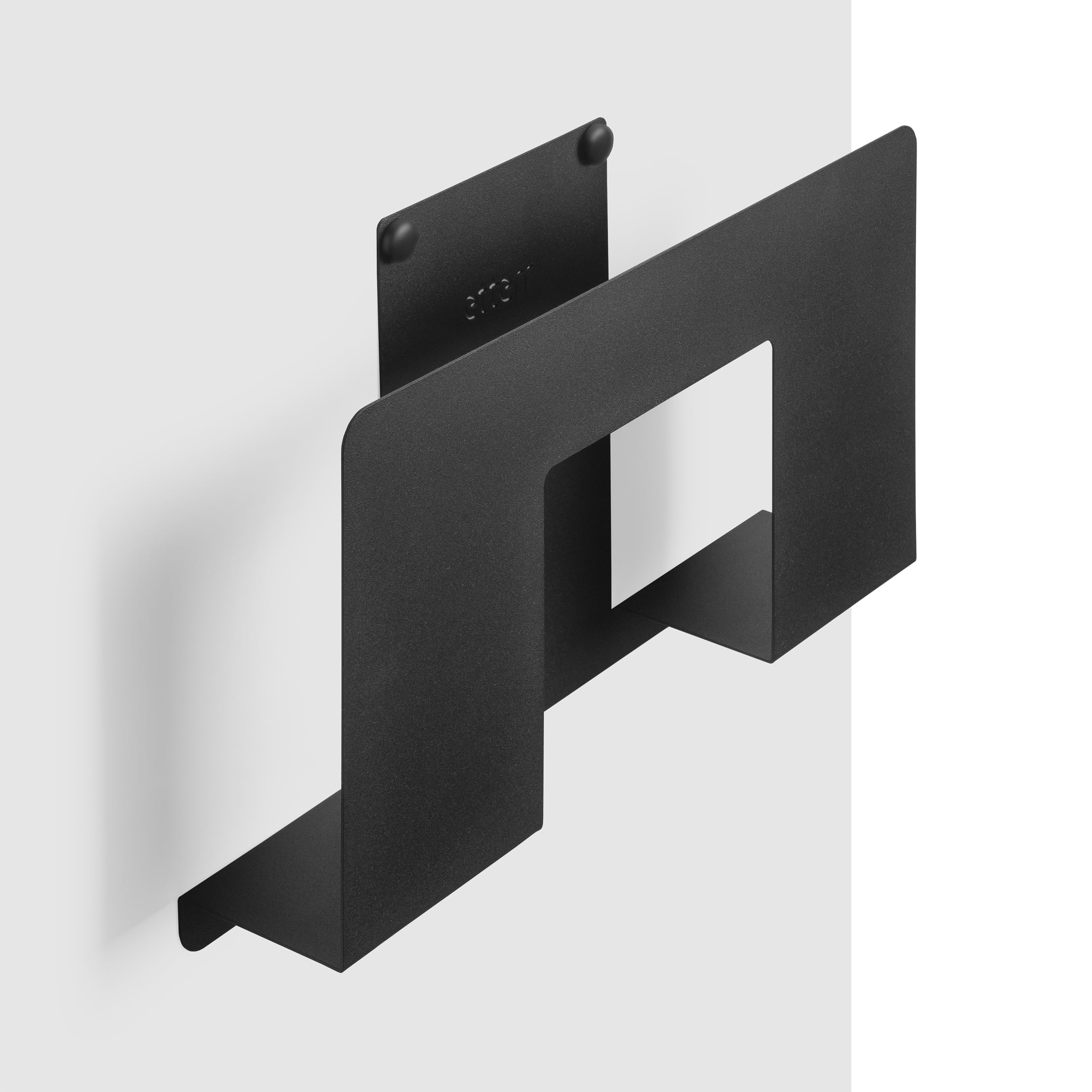Organizador de Revistas de Pared Carpeta Archivadora Papel A4 Estantería Baño Negro 1 Unidad