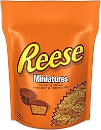 Reese Chocolate Candy Peanut Butter Cups, Miniatures, 230 Gram