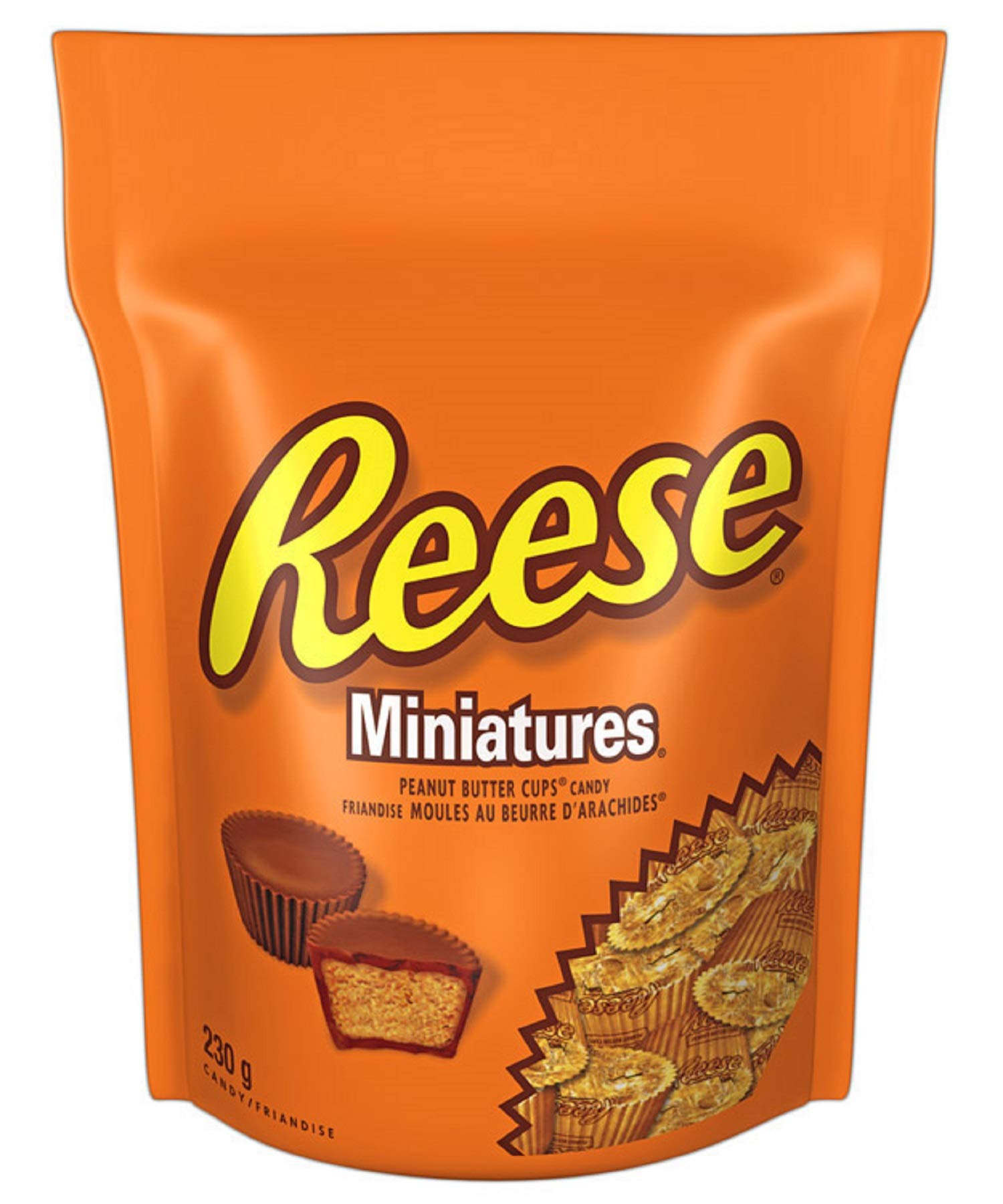 Reese Chocolate Candy Peanut Butter Cups, Miniatures, 230 Gram