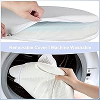 Vista 8 de Almohadilla de colchón para moisés de bebé NeoBorn, de 61 cm x 52.8 cm, colchón de espuma de memoria con gel de confort de doble cara con funda