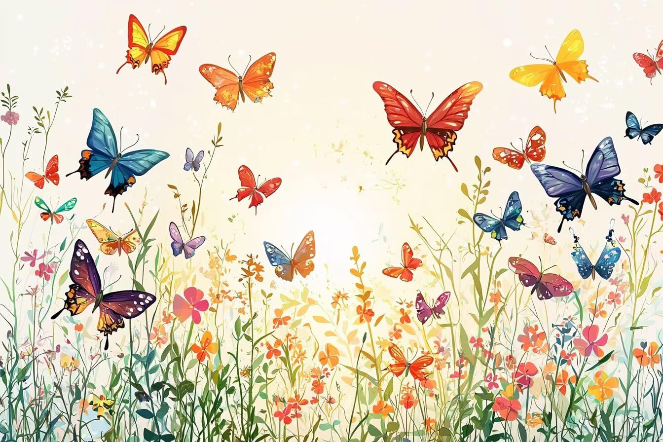 5D Motyl Diament Malarstwo Sztuka, Kwiat Diament DIY Dorośli Zestaw Diamentowy Zestaw Do Malowania, Kryształ Haft Krzyżowy Haft Diamentowy Malarstwo, Do Dekoracji Domu 70x90cm -36967