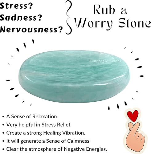 Miniatura 4 de Paquete de 11 piedras de preocupación a granel  Piedras curativas de cristales a granel de primera calidad para ansiedad, estrés, meditación de