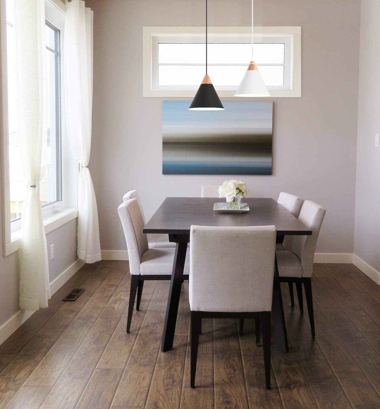 Lampada a Sospensione ODA - Lampadario per Cucina e Bagno - E27 - Lampada Sospesa