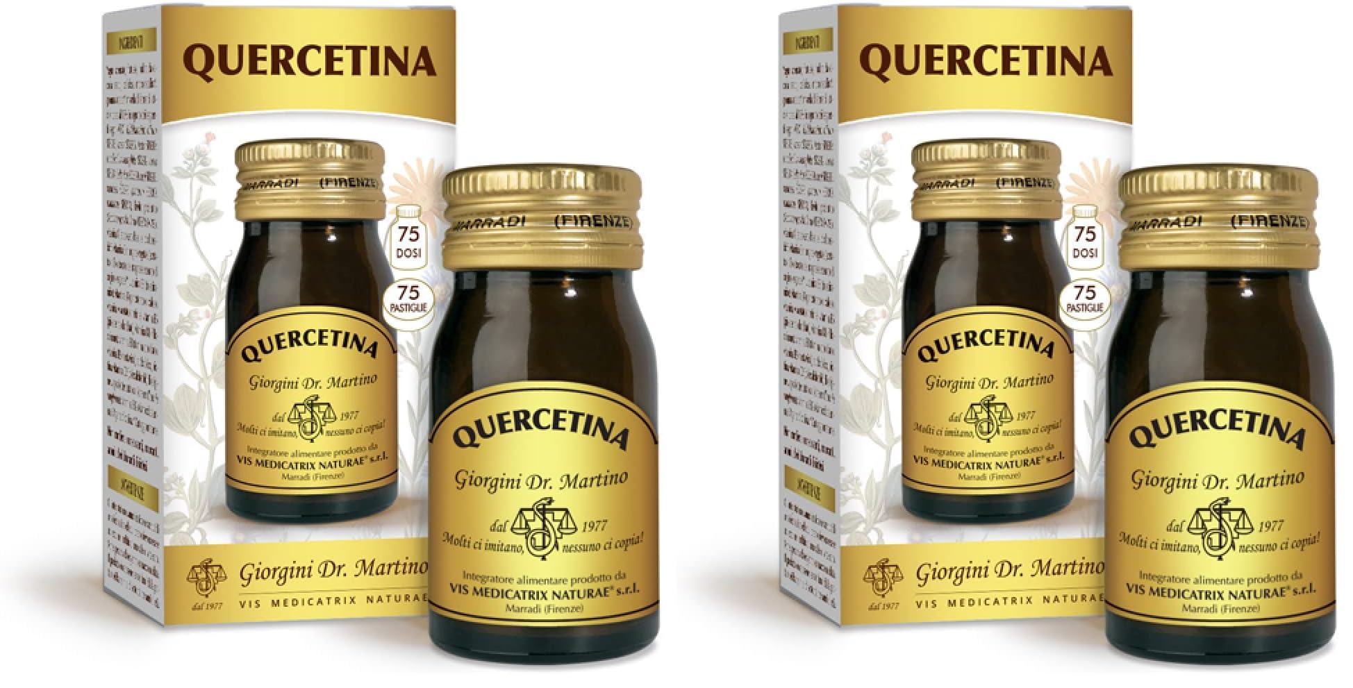 Dr. Giorgini Quercetina - Confezione da 150 pastiglie da 400 mg (75 dosi da 1 pastiglia), 30 g