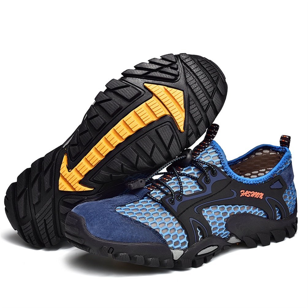 FLARUT Sandalias Deportivas Trekking Hombres Verano Pescador Playa Zapatos Casuales Transpirable Zapatilla de Senderismo Deportes Montaña y Asfalto Zapatos para Correr Malla