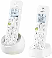 SHARP - SHARP 電話機 子機2台タイプ JD-S08CW-C ベージュ系　新品未使用 シャープ コードレス電話機 JD-S08CW-W （子機2台タイプ