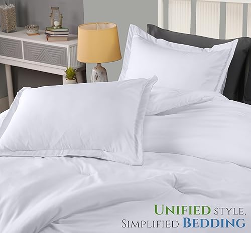 Miniatura 6 de Utopia Bedding - Juego de edredón de 3 piezas Queenmatrimonial blanco con 2 fundas de almohada - Edredones de plumón alternativos para cama Queen -