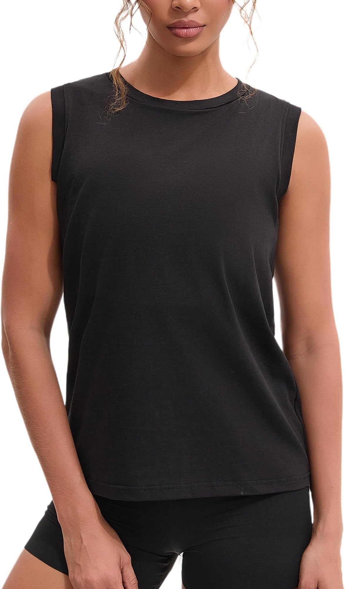 Women Tomboy Transgender FTM Built-in Elastic Band Long Chest Binder Swim Tank Top