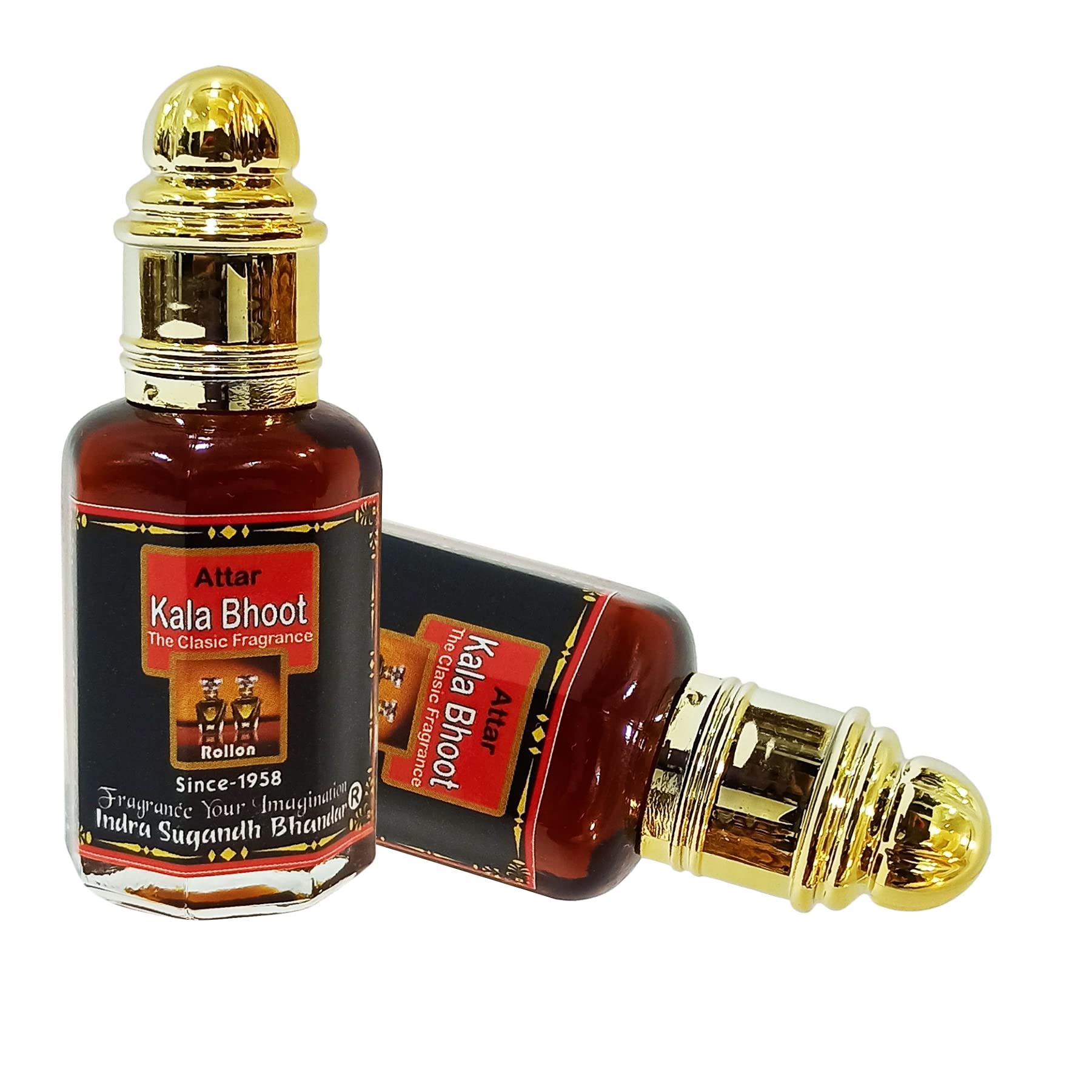 INDRA SUGANDH BHANDAR Attar For Men|Women Kala Bhoot Blood Red Colour ~ No Alcohol Pure and Original Long Lasting Fragrance 12ml Rollon Pack-image-36