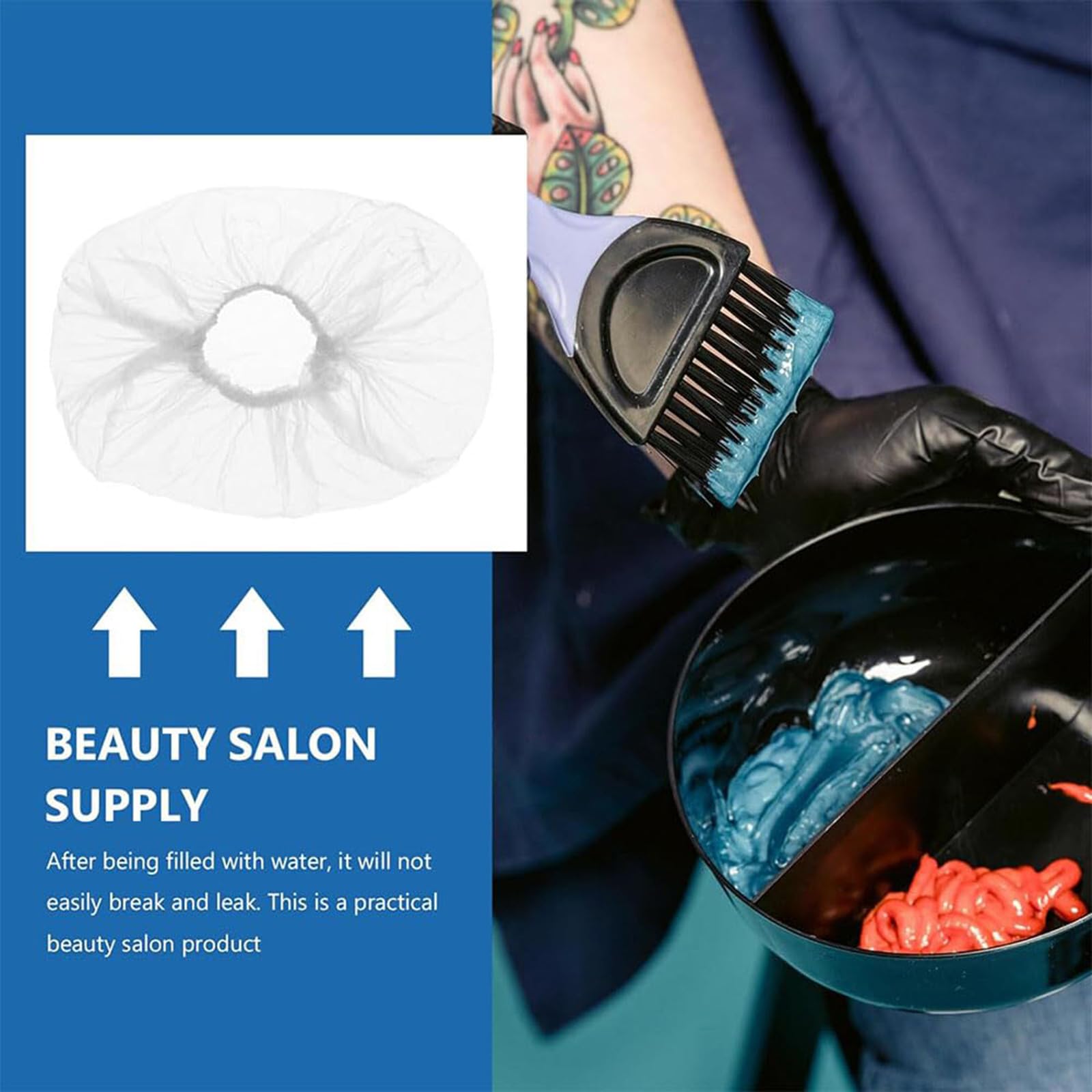 50 Stück Haarnetze Einweg - PP Vlies 61cm | Für Küche, Medizin & Lebensmittel