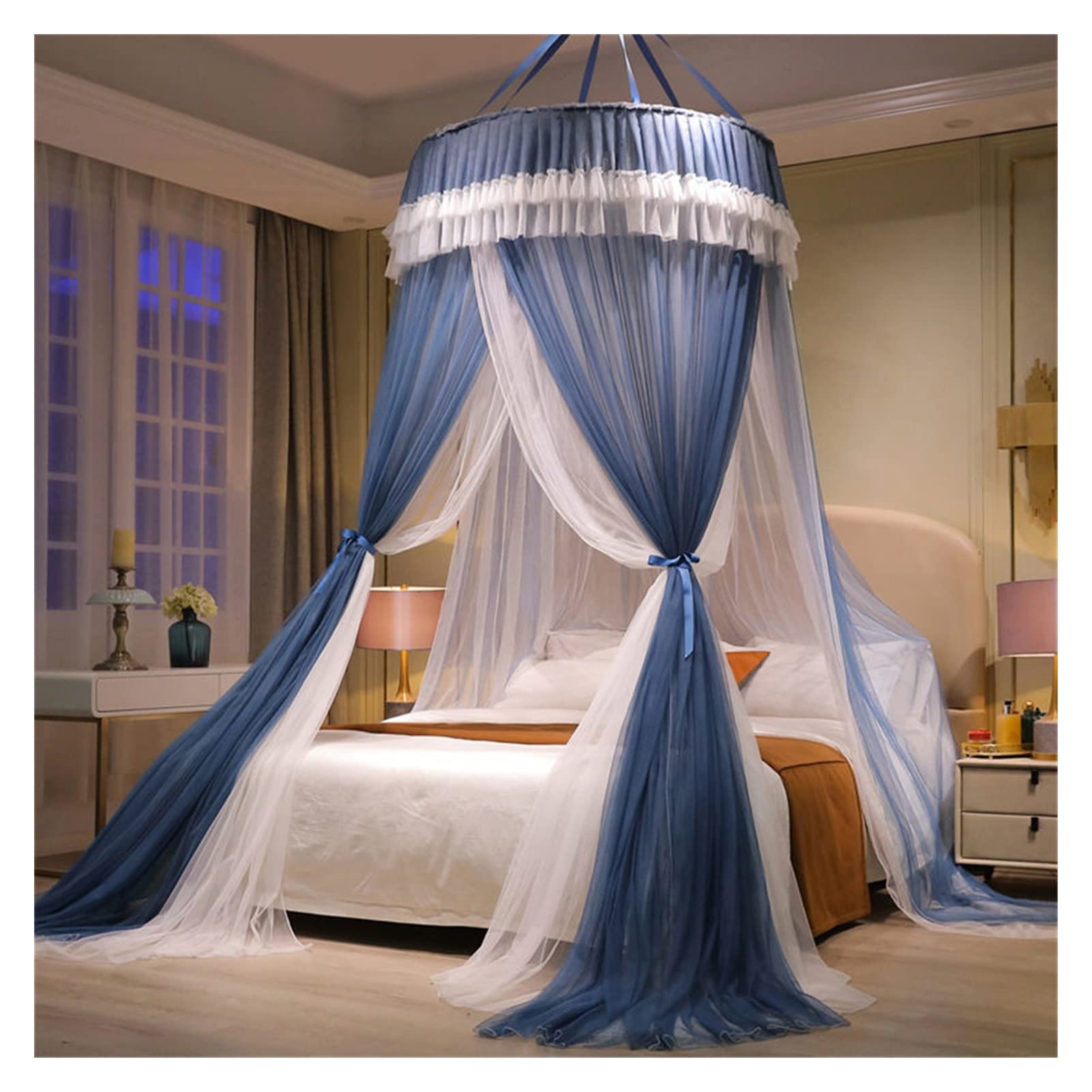 DXTFDHB Mosquito Net Dome Mesh Canopy Curtains for Decorative Bedroom