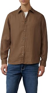 s.Oliver Herren Hemd – Regular Fit, Leinen, Langarm