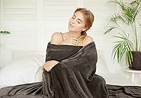 Vista 130 de Utopia Bedding - Manta de vellón de lujo, mullida, antiestática; manta de suave microfibra de 8.8 oz/yd² (300 g/m²) para cama; tamaño individual