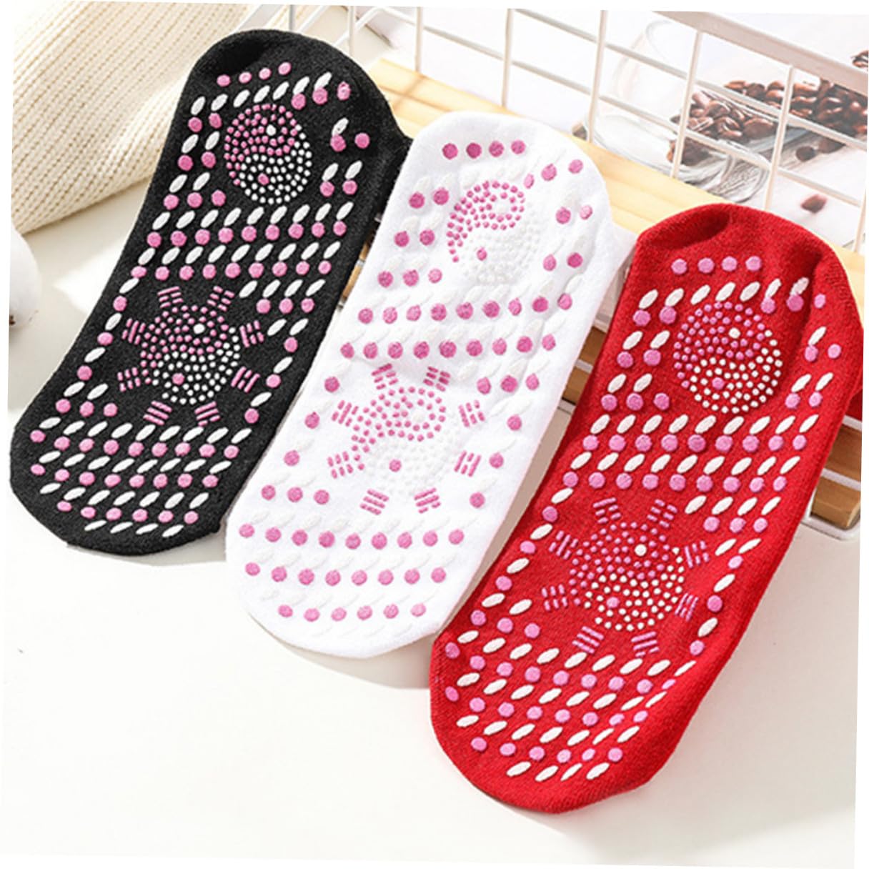 6pares Calcetines Sanitarios Autocalentables de Invierno Cálidos y Lavables para Uso Exterior para Hombre y Mujer