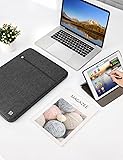 DOMISO Housse Ordinateur 13 Pouces,Pochette MacBook Air 13 Pouces M4 M3 M2 2018-2025,MacBook Pro M2,13 iPad Pro/Air,Surface Pro 10/9/8,Sacs et Housses pour Ordinateur,Sacoche PC Portable,Gris foncé - 9
