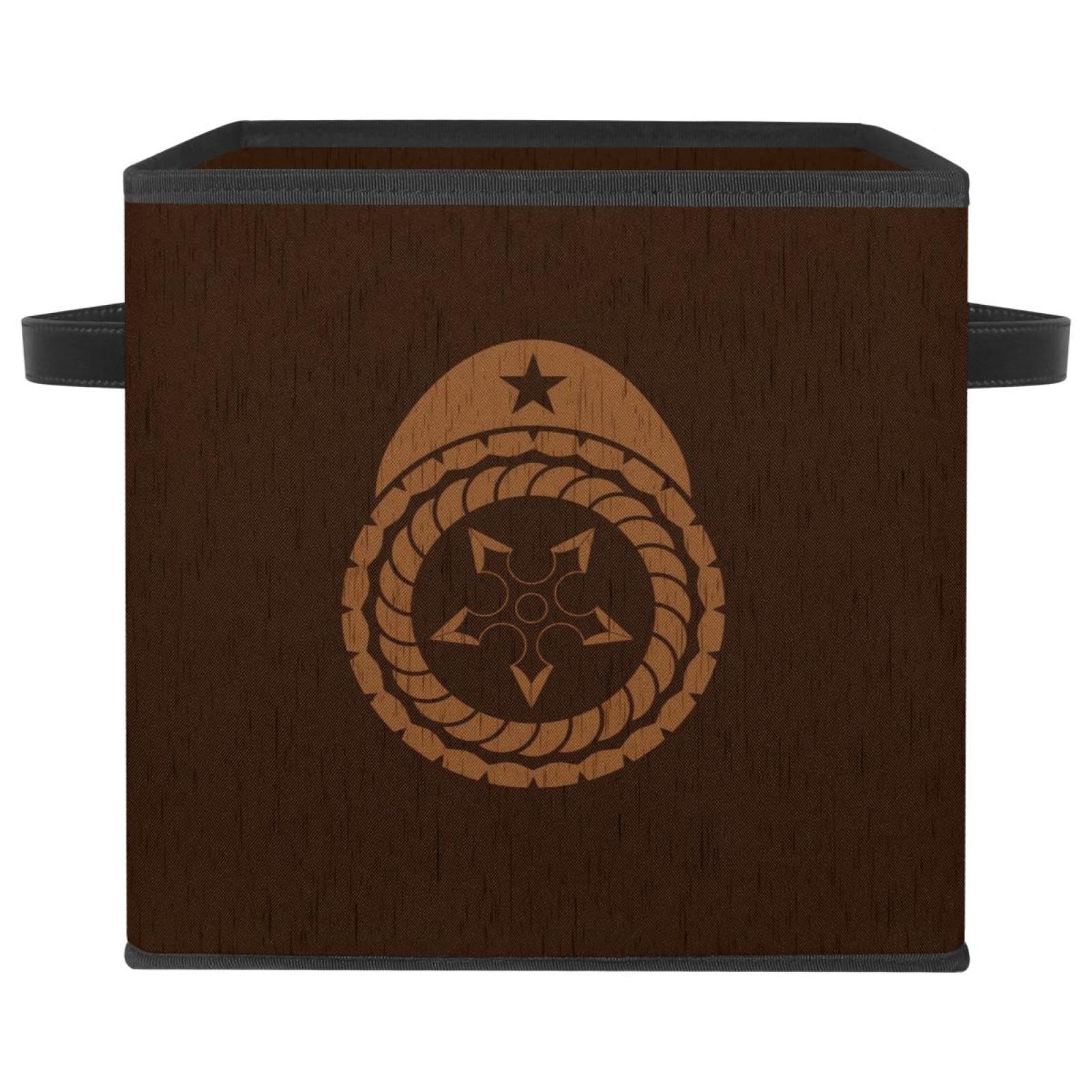 Cube de rangement pliable bac tissu avec poignées pour vêtements livres et jouets maison