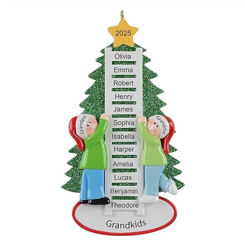 Personalized Large Families Christmas Ornament 2025 – Custom Up to
