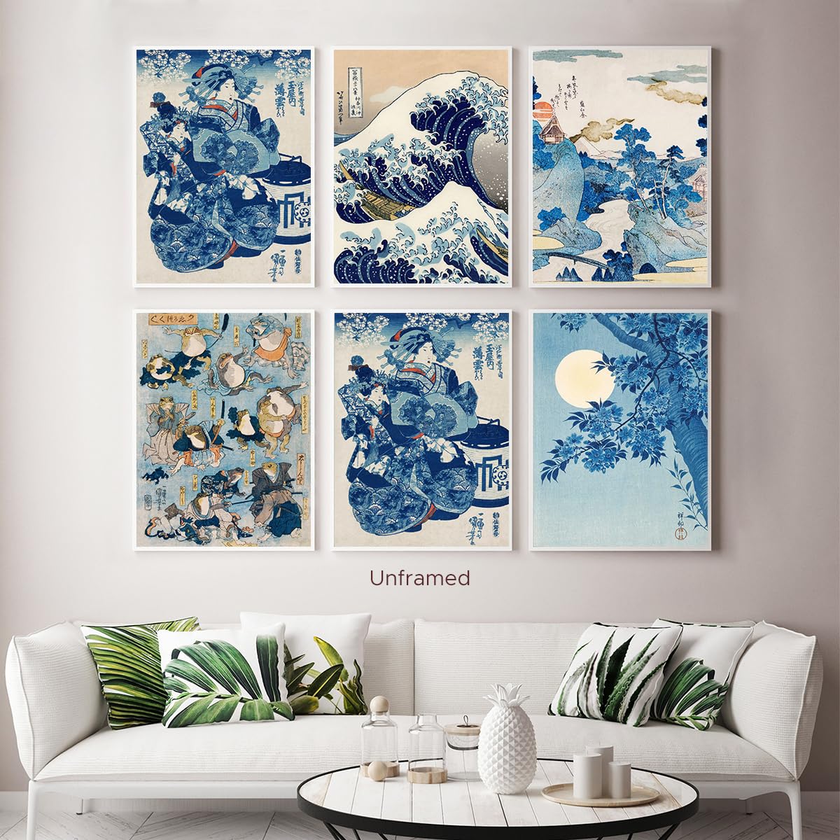 Amazon.co.jp: 日本の波 浮世絵 葛飾北斎 展覧会 プリント