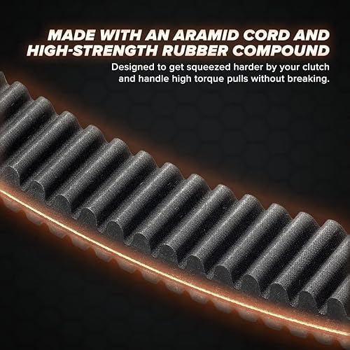 Miniatura 4 de SuperATV Extreme Badass CVT - Correa de transmisión resistente para Can-Am Commander 8001000 2011-2020 (todos los modelos), cable de fibra de