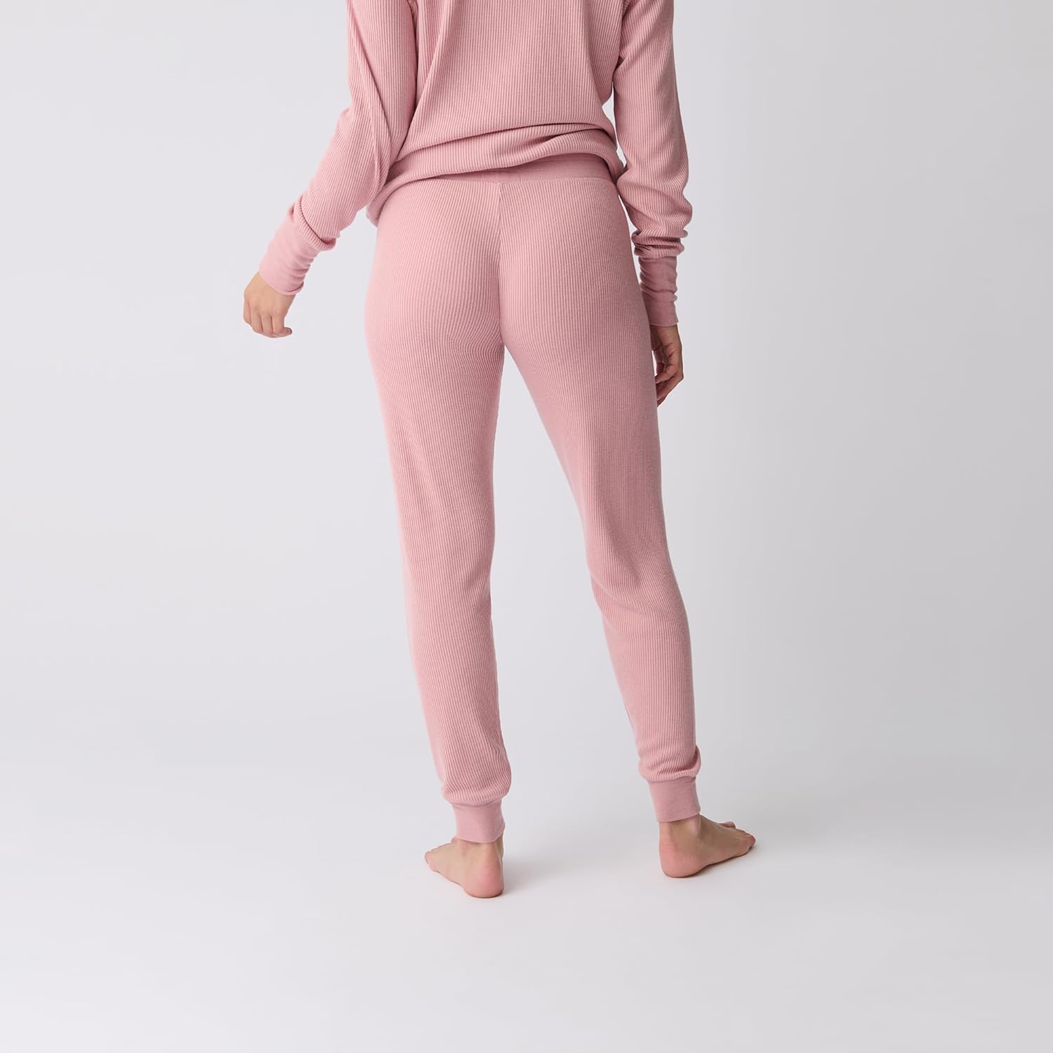 P.J. Salvage Women's Textured Essentials Jammie Pant, Rosewood, X-Small - Image 4