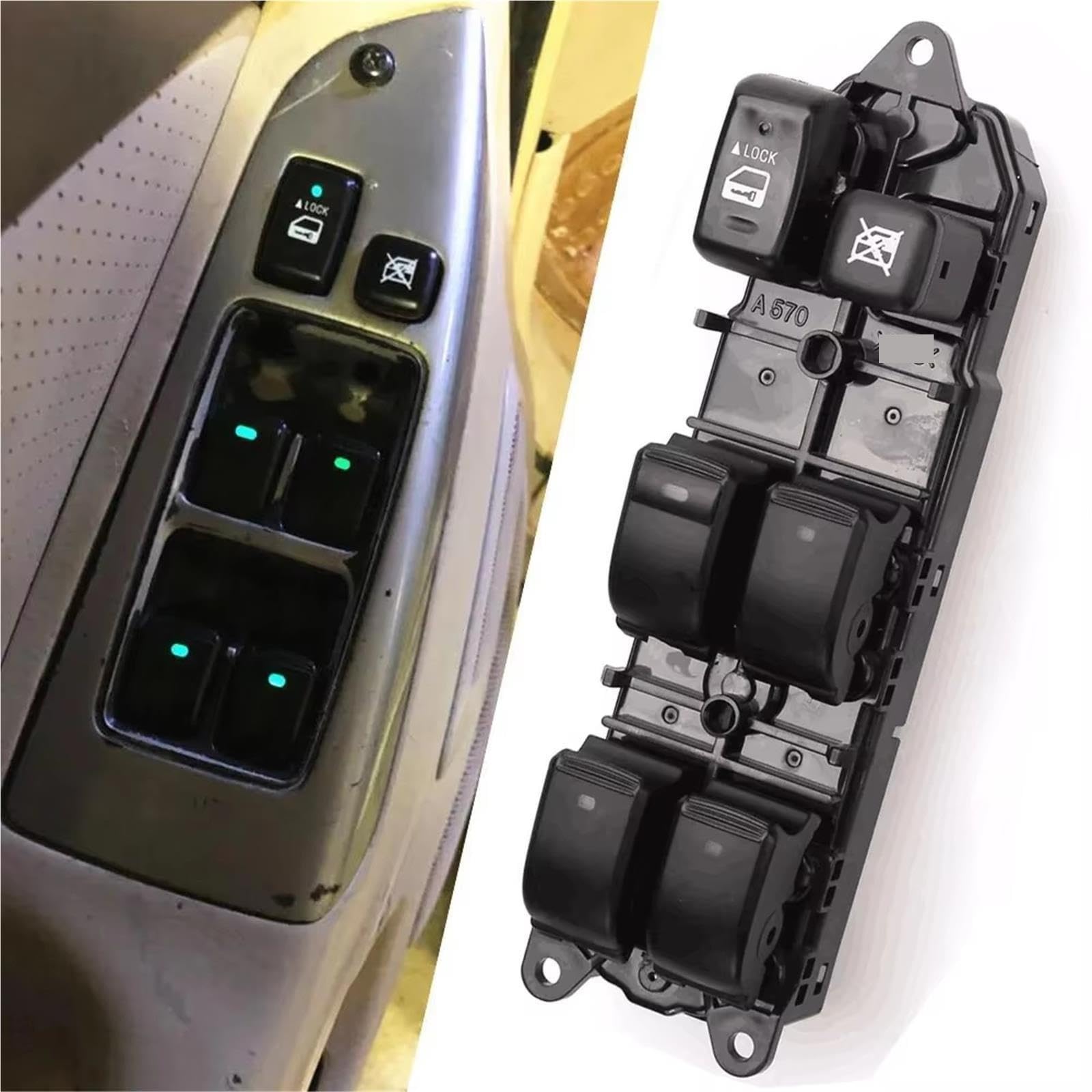 Interruptor Control Elevalunas Eléctrico Para Toyota Para Land Para Cruiser