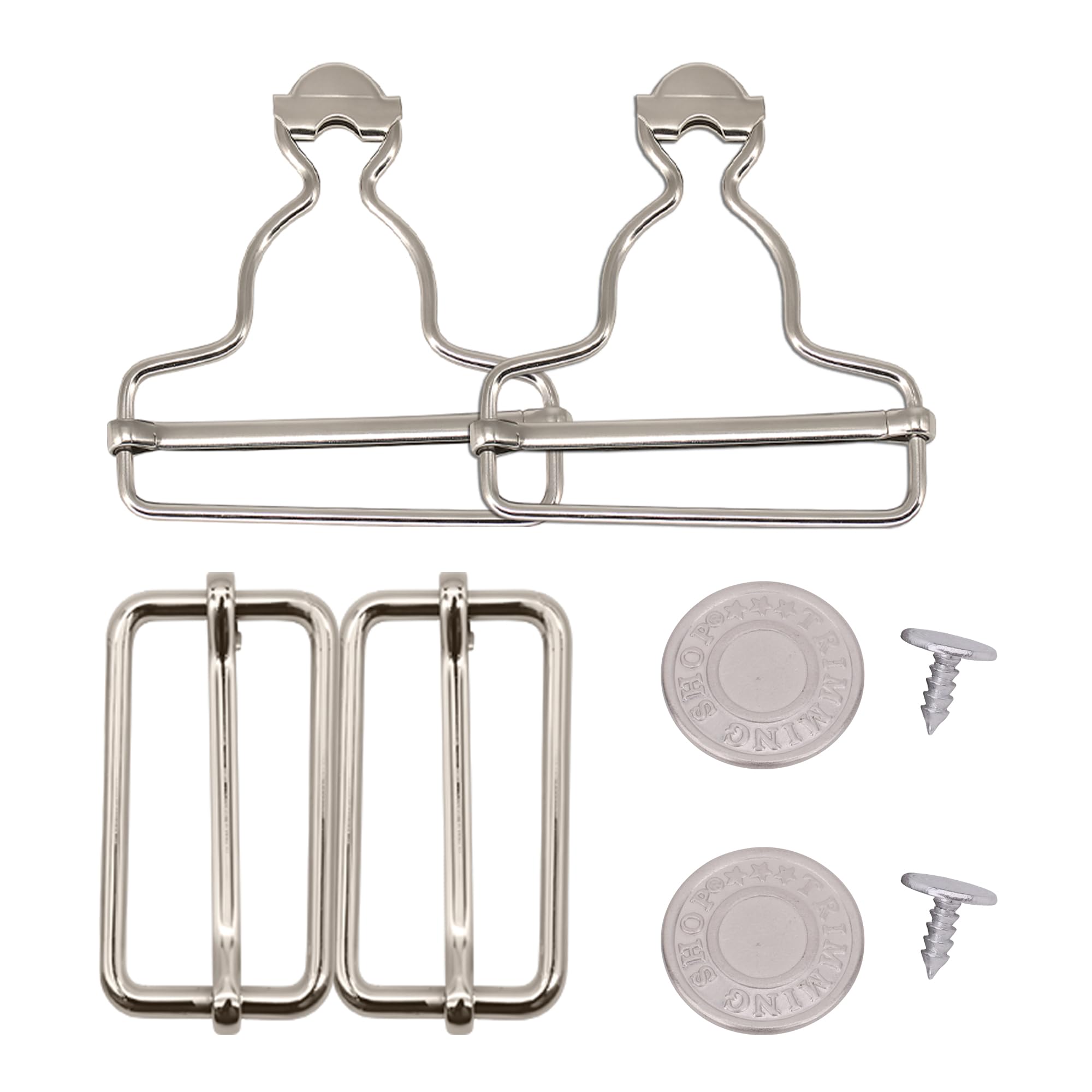 Verstelbare doe-het-zelf jarretelbeugelclips Overalls Bevestigingsmiddelen Jeansbraceknopen Denims Tuinbroekgespen – koop de beste producten in de online winkel