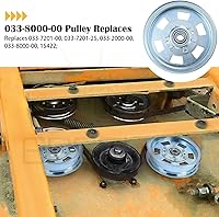 Vista 2 de Paquete de 2 poleas tensoras planas 033-8000-00 reemplazan 033-7201-25, 033-7201-00, 033-2000-00, 15422 para Bad Boy ZT Series 48", 50", 54" y 60