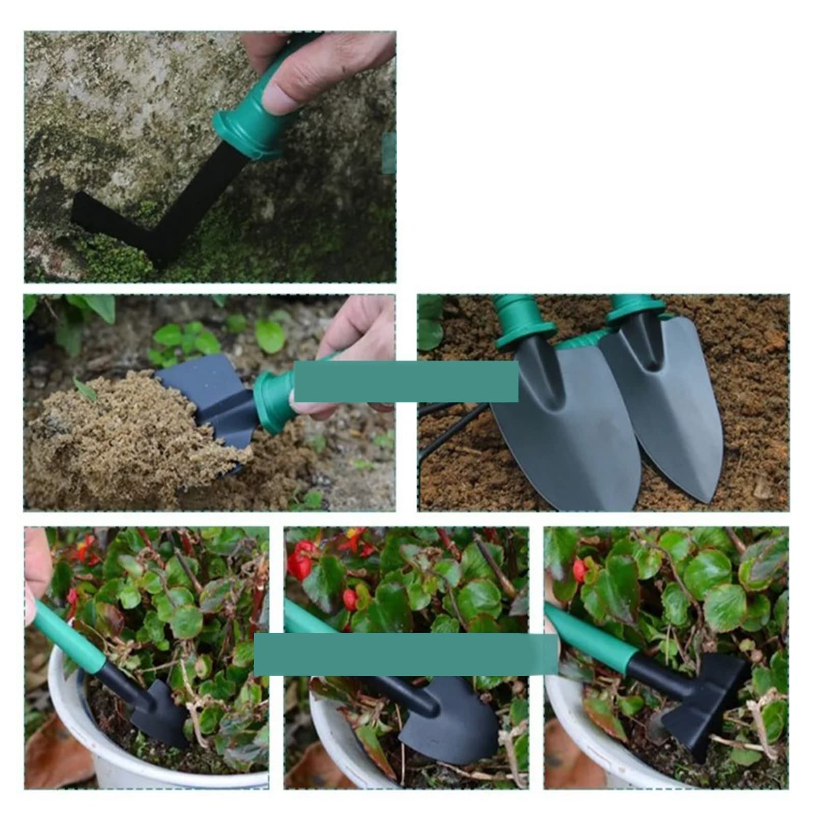 10 Piezas Conjunto de Herramientas de Jardín, Hierro Excelente Artesanía Práctico Conjunto de Herramientas de Jardín, Regalos de Mujer de Alta Resistencia con Caja de Almacenamiento, para Mujer