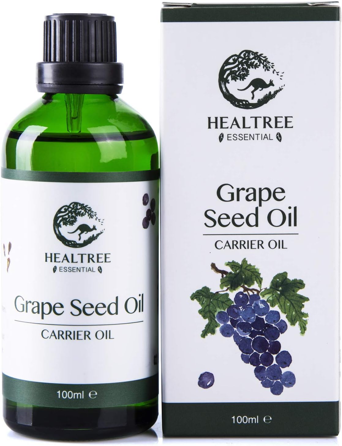 HEALTREE Grape Seed Carrier Oil 100ml (100 Pure Cold Pressed