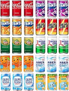 Amazon.co.jp: 炭酸飲料 ミニ 缶 ジュース 160ml 10種 E 計30本