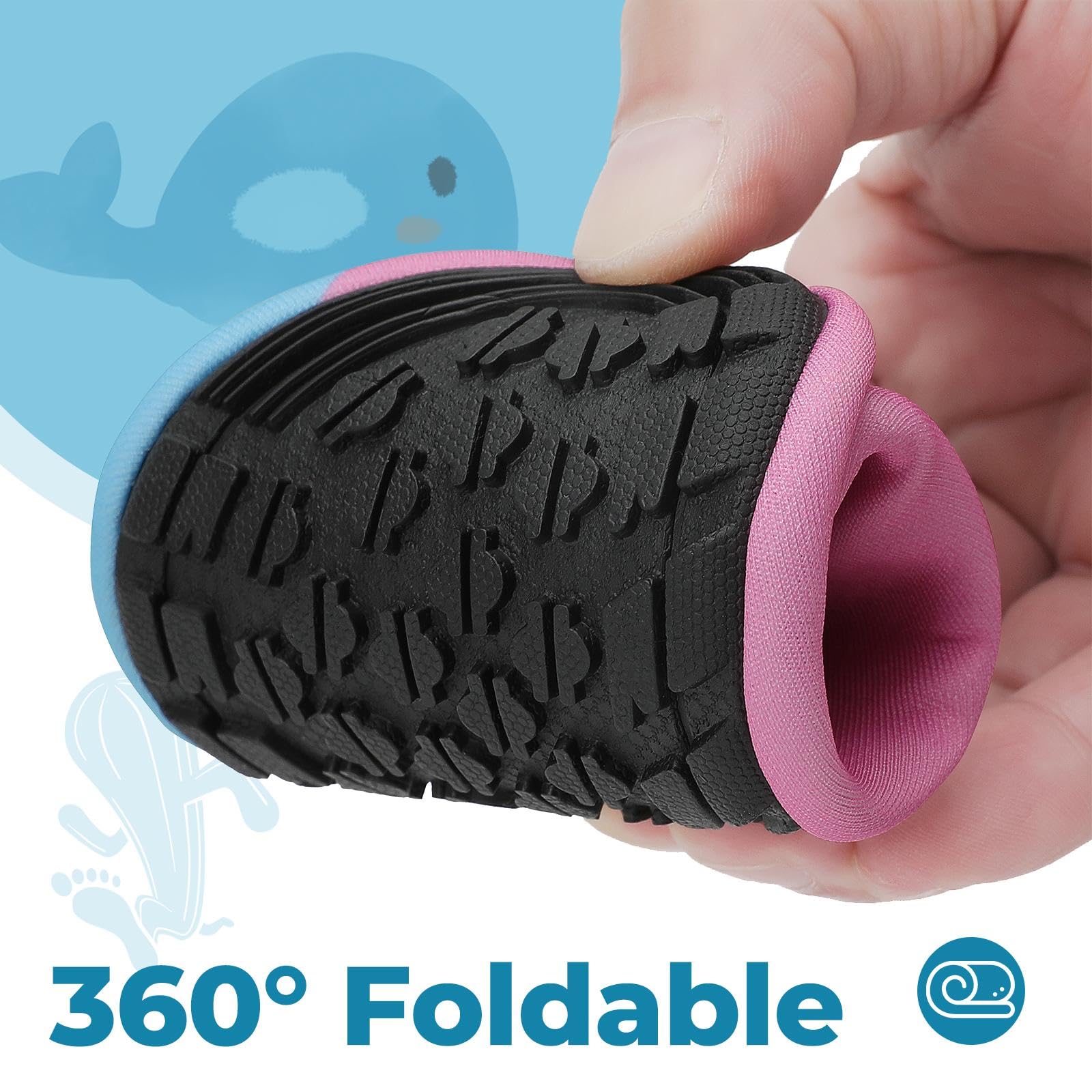 SAGUARO Escarpines Niño Niña Zapatillas de Agua Niños Antideslizante Zapatillas Playa para Piscina Natación Surf Acuáticas Gr.20-37 EU