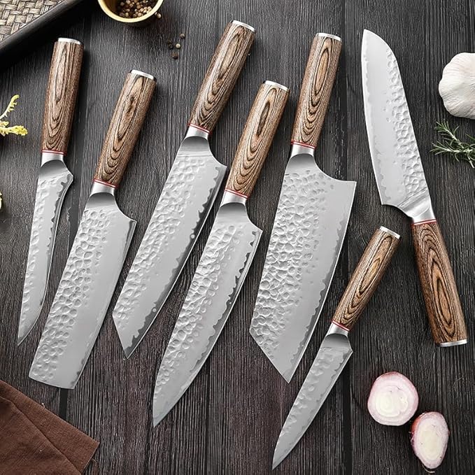 Set Cuchillos Cocina 7 Piezas Acero Inoxidable miniatura 4