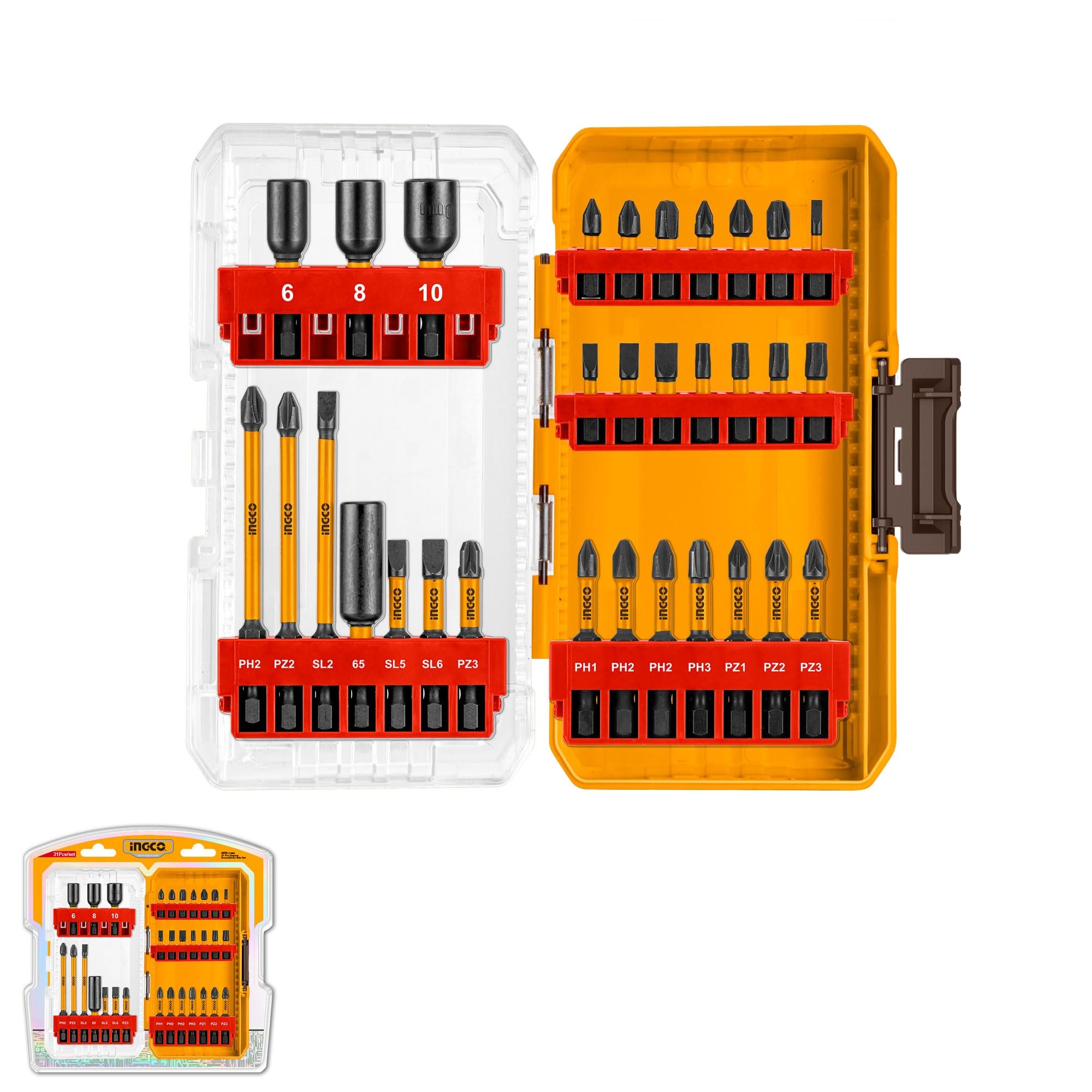 INGCO 31Pcs Impact Screwdriver Bits Set AKDL11306-image-20