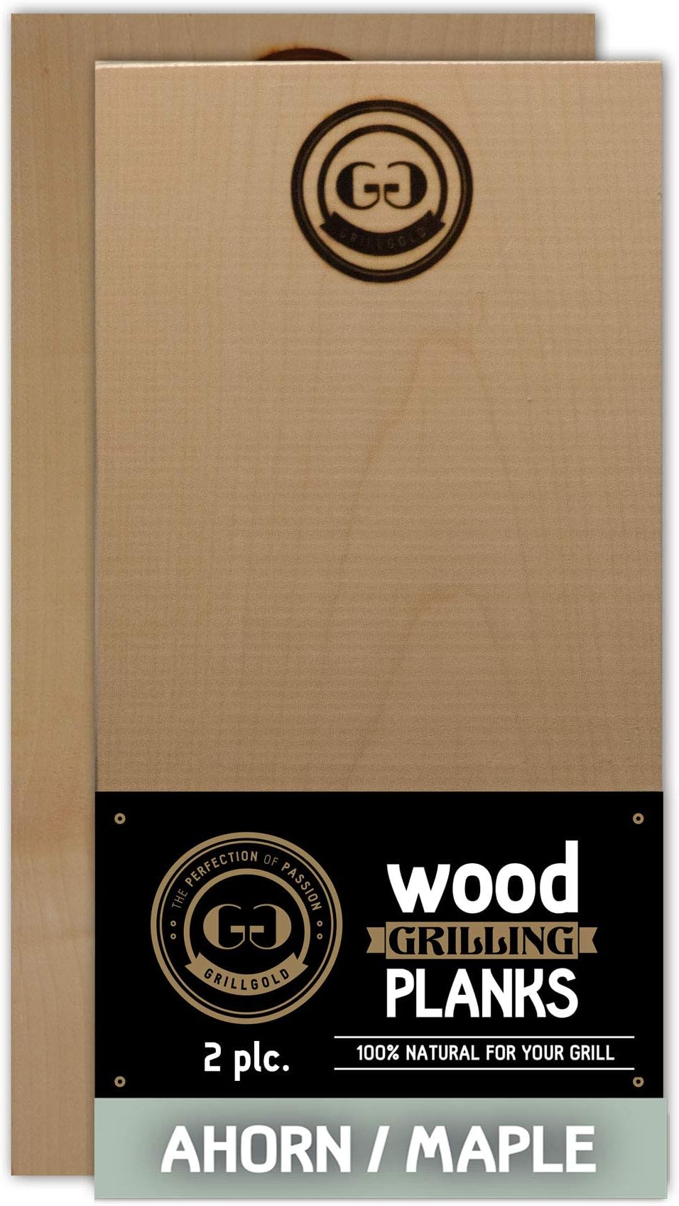 Grillgold 2 Wood Grilling Planks Smoke 300 mm x 150 x 19 mm (Maple)