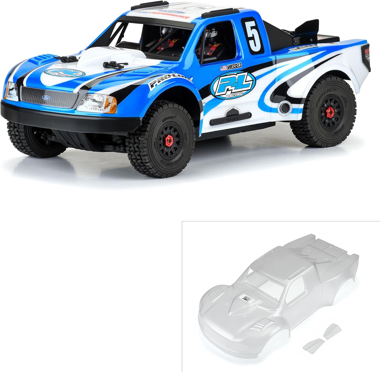 Pro-Line Racing Pre-Cut 1997 Ford F-150 Trophy Truck Clear Body for ARRMA Mojave 4S PRO363817