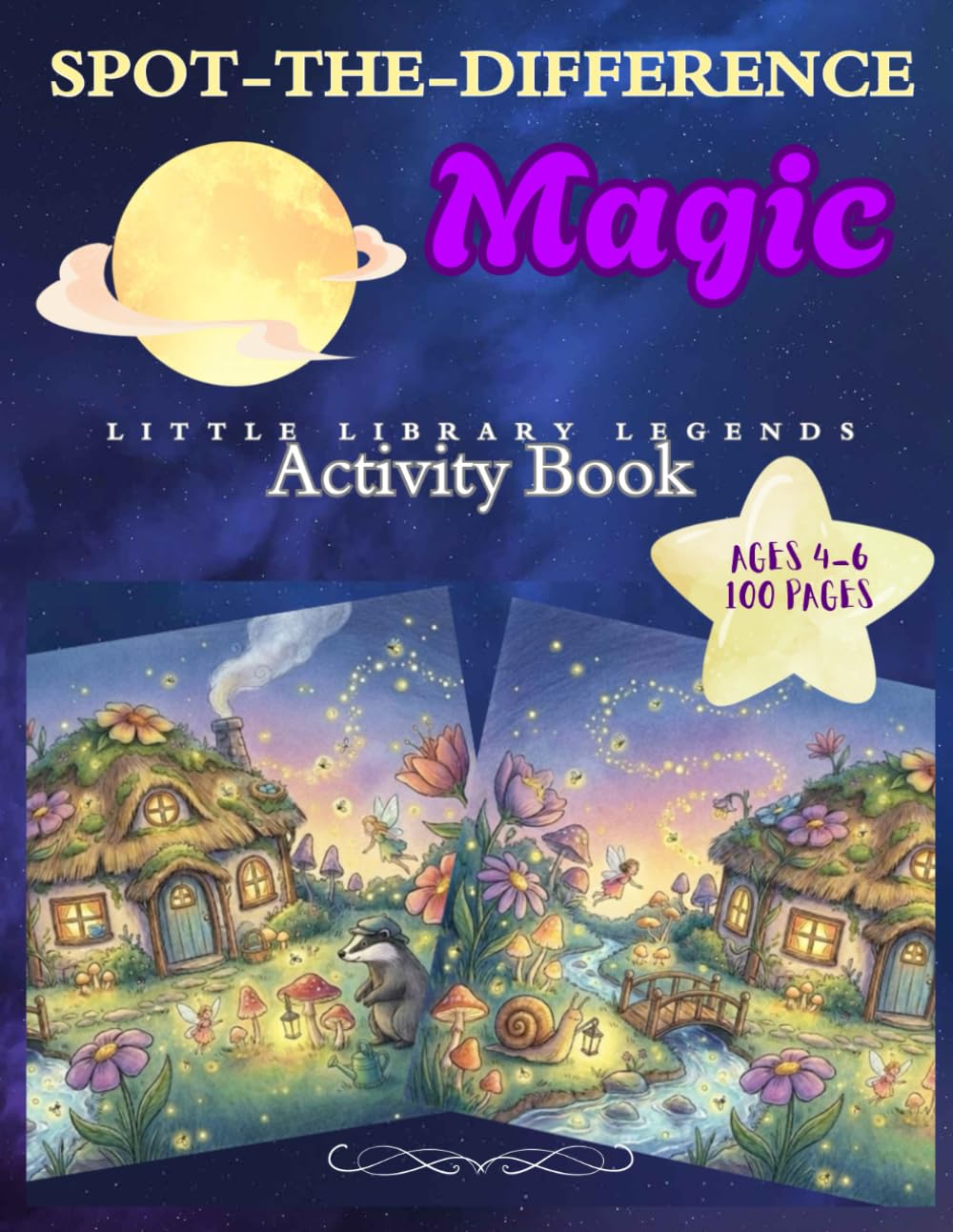 Spot-The-Difference Magic!: Little Library Legends Activity Book