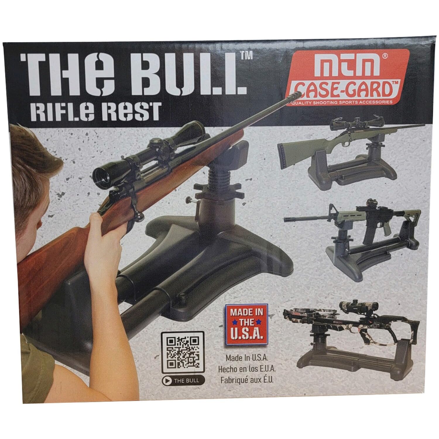 MTM The Bull Rifle Rest Totalmente Ajustable Gris