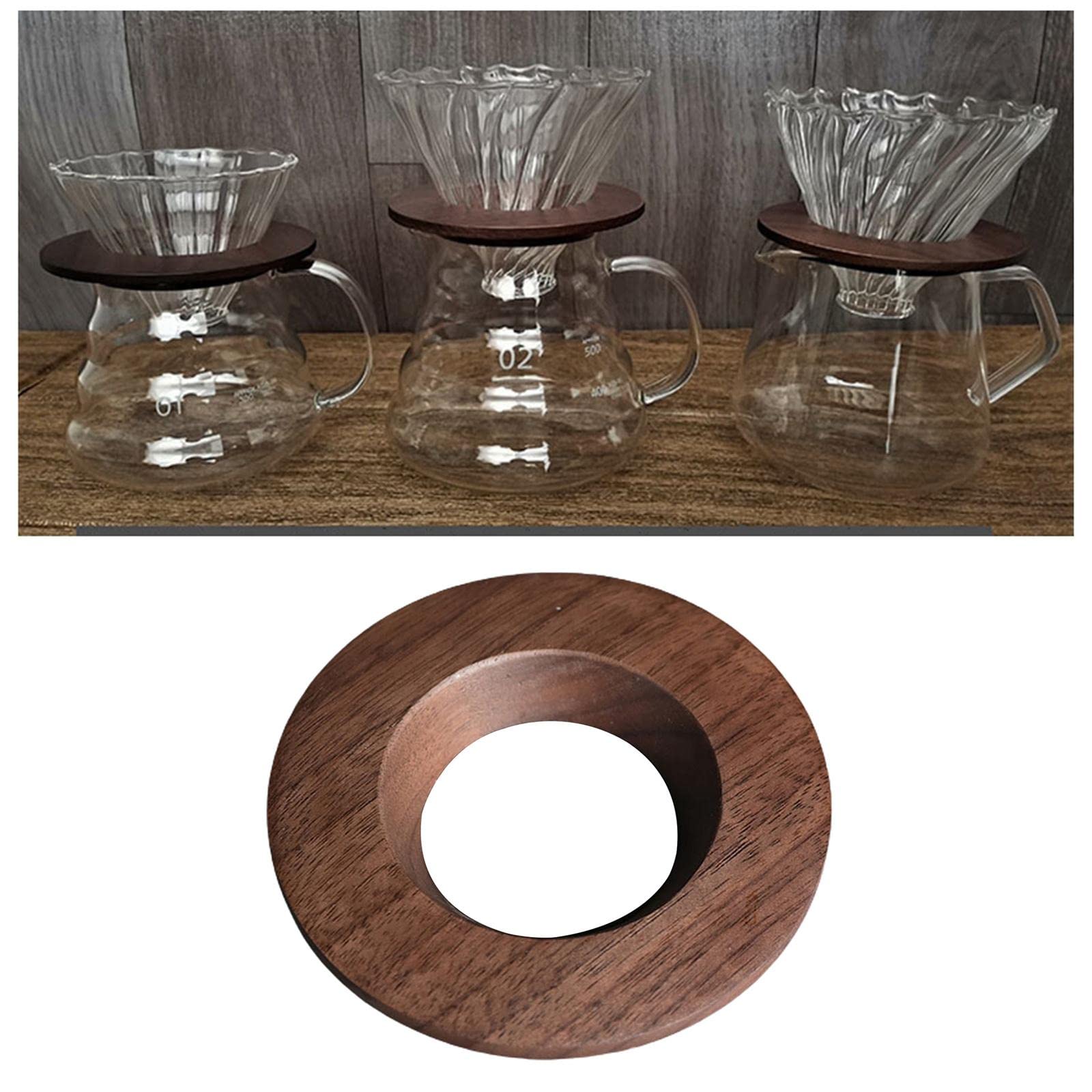 Soporte portátil de madera para filtro de café, 5 unidades, estilo A